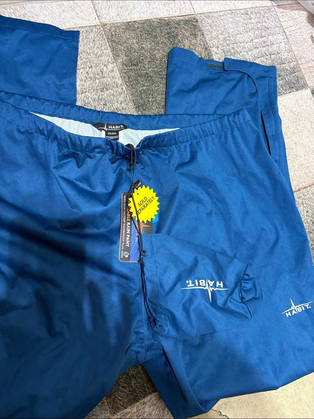 New habit, blue waterproof windproof rain pants